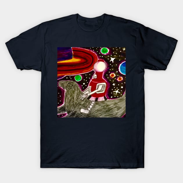 Tom Servo and his Sealy Intergalactic Adventures T-Shirt by Sireniagalaxy